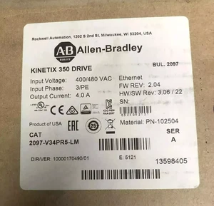 2097-V34PR5-LM /A Kinetix 350 Servo Drive New Factory Sealed AB 2097V34PR5LM - Picture 1 of 3