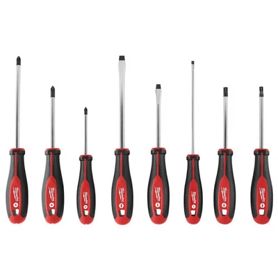 Milwaukee 48-22-2708 Hex Wrench Ready Magnetic Tips Screwdriver Set w/ ECX - 8pc - Image 1 of 4