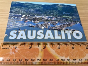 SAUSALITO AERIAL VIEW of HOUSEBOATS * unused unposted postcard vtg 1995 - Picture 1 of 4