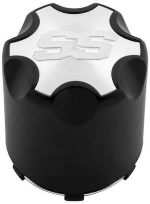 ITP Center Caps for Golf Cart Wheels - Black/Machined ATV/UTV C441SS itpC441SS - Image 1 of 4