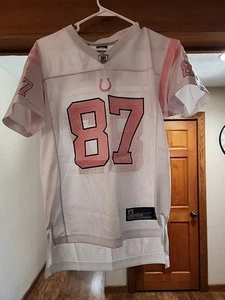 Indianapolis Colts Reggie Wayne #87 Womens XL Jersey Reebok EUC Pink - Picture 1 of 7
