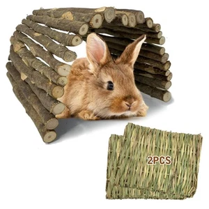 Bunny Extra Large Ladder Wooden Hamster Bridge Ladder Rodents Chewing/Climbin... - Picture 1 of 6