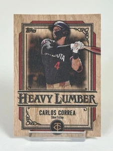 2025 Topps Serie 2 Carlos Correa Minnesota Twins Heavy Lumber HL-32 - Bild 1 von 2