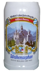 Bierkrug Maßkrug Jahreskrug BRAUEREI WEIHENSTEPHAN 1988 Schloss Neuschwanstein - Bild 1 von 2