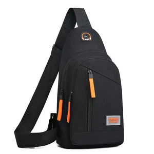 Rucksack, Crossbody Bag, kleine Umhängetasche schwarz canvas - Bild 1 von 1