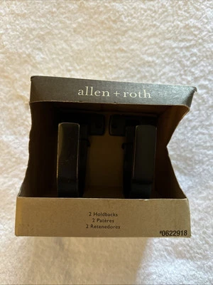 Allen & Roth  Bronze Metal Holdback Curtain Pair #0622918 - Image 1 of 4