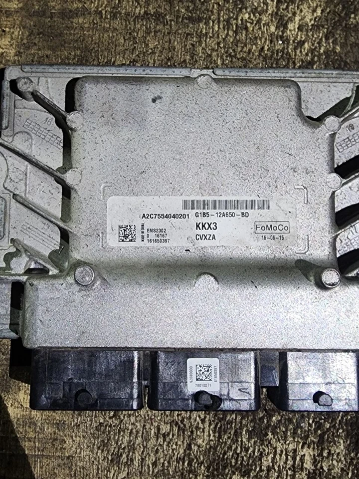 G1B5 12A650 BD KKX3 CVXZA EMS2302 A2C7554040201 Ford Engine ECU - Image 1 of 1