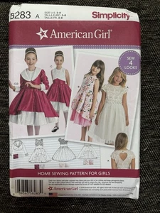 Sewing Pattern Simplicity 8283 New Uncut American Girl Sewing For Girls Clothin - Picture 1 of 1