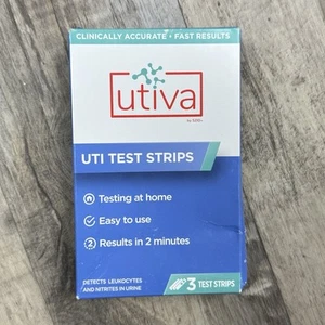 Utiva UTI Test Strips – Home Test Kit for Urinary Tract Infection – 3 Strips - Picture 1 of 4