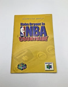 Kobe Bryant NBA Courtside N64 Manual ONLY Instructional Booklet - Picture 1 of 5