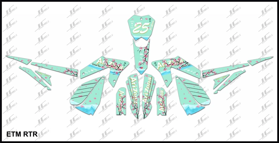 ETM RTR graphics kit decals  THICK AND HIGH GLOSS ..... - Image 1 of 1