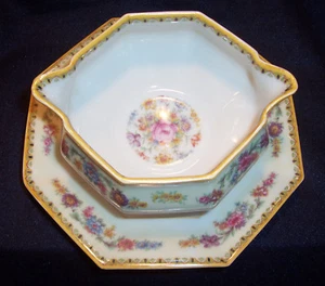 HAVILAND Limoges VENDOME Porcelain GRAVY Sauce Serving Bowl Boat + Underplate - Picture 1 of 4