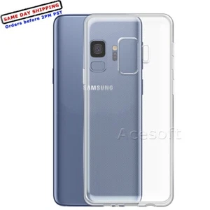 Heavy-Duty Clear Soft Silicone TPU Case Cover for Samsung Galaxy S9+ G965U Phone - Picture 1 of 1