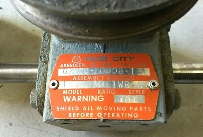 Hub City 02-20-10006-131 Gear Reduction Box | Single Reduction | 30:1 | Style A  - Image 1 of 4