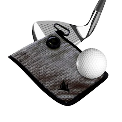 SWIFTEE Golfballtasche Zubehör Handtuch mit Magnet, Ballmarker, Liner - Grau