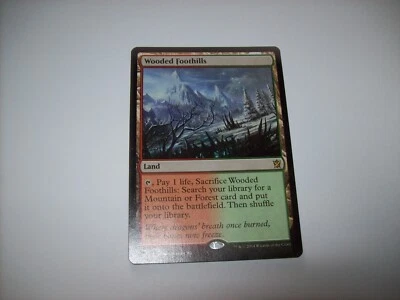MTG Wooded Foothills Khans of Tarkir 249/269 Regular Rare Land LP Free Shipping - Image 1 of 4