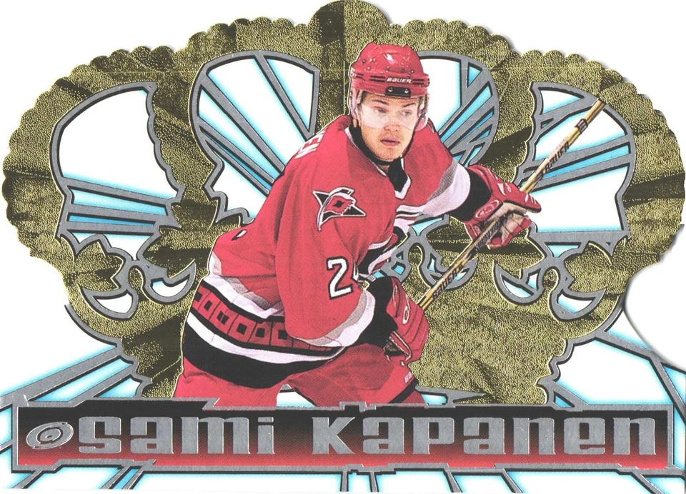 98 99 Pacific Crown Royale Gold Die Cut Sami Kapanen 24 Carolina Hurricanes - Image 1 of 2