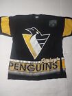 Vintage 90er Jahre Pittsburgh Pinguine NHL Shirt doppelseitig All-Over-Druck Herren L