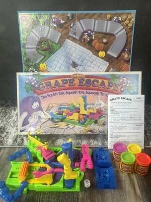 Grape Escape Board Game - Complete, New Goop & Rubber Bands, Clean, Read - Image 1 of 4