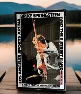 Bruce Springsteen 1981 Oakland Viet Nam Vet Concert Poster 11 X 17 Framed - Picture 1 of 2