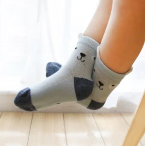 Children's Socks Pack of 5 Colors Breathable Summer Cotton Socks for Boys and Gi - Picture 1 of 6