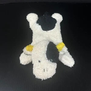 Russ Home Buddies Biff Cow Plush Stuffed Animal Terry Cloth Beanie Black & White - Picture 1 of 8