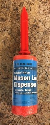 惠灵顿 S6865 #18 x 1050 英尺橙色扭转尼龙共济会线带分装器 — 第 1/2 张图片