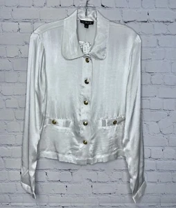 J. Crew Lady shirt-jacket in luster crepe - Picture 1 of 6