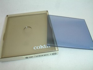 Cokin 025 BLUE Filter with case, P SERIES 80C , coef x 2/3.  No 25