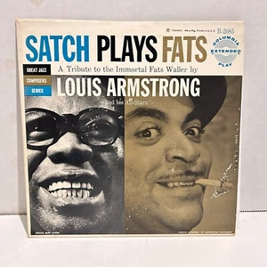 Satch Plays Fats 45rpm 7" EP 1955 Picture Sleeve VG+ Rare Louis Armstrong Waller - Picture 1 of 6