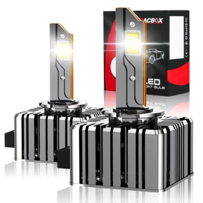 2X LED Headlight Bulb D1S D3S High Low Beam HID Xenon Conversion Kit 6000K New - Image 1 of 4