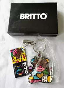Romero Britto Special Editon Keychain Teddy Bear ** NEW ** - Picture 1 of 8