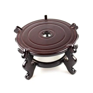 Feng Shui Chinese Wooden Fishbowl Planter Display Stand 10 Inch - Picture 1 of 8