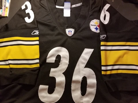 Jerome Bettis Steelers Blk Adult Size 60 Sewn Used Pls Read Description Cover