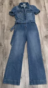 Avec Les Filles Denim Jumpsuit 27 - Picture 1 of 9