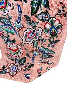 Vera Bradley genähte Blumen 50x80 Fleece Plüsch Überwurf Decke kuschelig kitschig - Bild 1 von 7