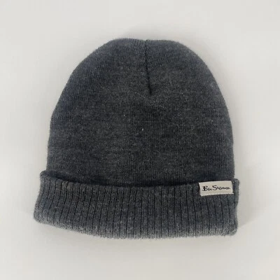 Gorro Ben Sherman gris con puños tejido calavera gorra para hombre OS Foto 1 de 4