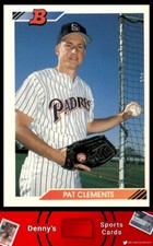 1992 Bowman #553b Pat Clements San Diego Padres Baseball Card