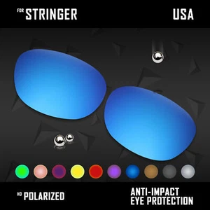 Anti Scratch Polarized Replacement Lenses for-Oakley Stringer Options - Picture 1 of 16