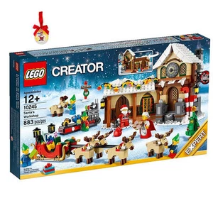 Holiday LEGO # 10245 SANTA'S WORKSHOP 883 pc 6minifig BONUS SANTA BAUBLE 23pcs - Picture 1 of 1
