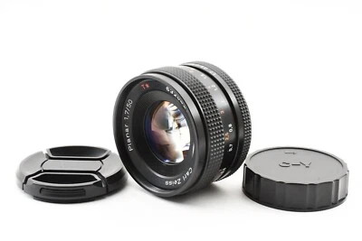 [Exc+5] CONTAX Carl Zeiss Planar 50mm F/1.7 T* AEJ MF Lens CY Mount Japan - Image 1 of 4