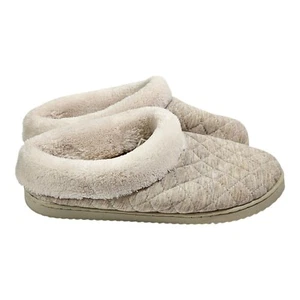 Dearfoams Cozy Comfort Quilted Jersey Slippers - Clog Shoes - Womens Large 9-10 - Picture 1 of 10