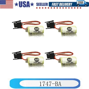 4pcs For sanyo FDK CR14250SE CR14250SE-R 1747-BA PLC Battery with 3P Plug 3V - Picture 1 of 7