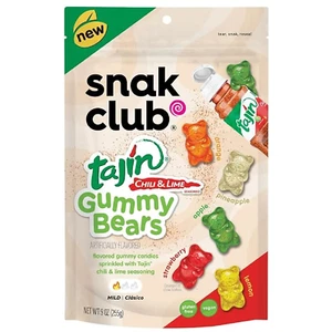 Snak Club Tajin Gummy Bears Assorted Mexican Candy Gummies Snacks 9 oz - Picture 1 of 3