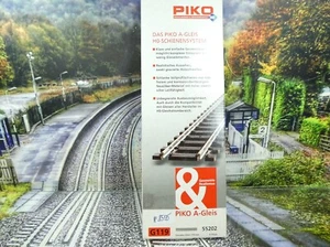 Piko 55202 - H0 - 6 Stück gerades Gleis - 119 mm - Piko A-Gleis - #8555 - Bild 1 von 4
