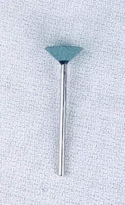 Green Mounted Stones Concave Cup #09 Shape 100/box Dental Lab Jewelry - Picture 1 of 2