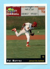 1991 Minor League Pat Muray - Johnson City Cardinals - Box 209