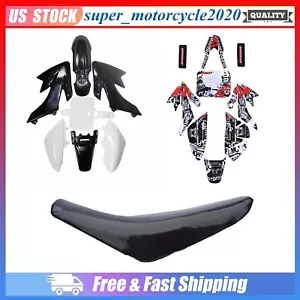 Kit de calcomanías adhesivas carenado asiento de plástico para bicicletas CRF50 XR50 PIT PRO Dirt Pit - Imagen 1 de 12