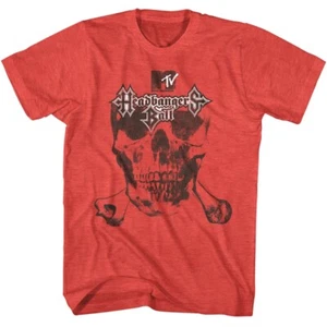 MTV Headbangers Ball Skull Men's T Shirt - Picture 1 of 3