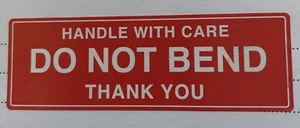 20 X “DO NOT BEND” Stickers - Picture 1 of 1